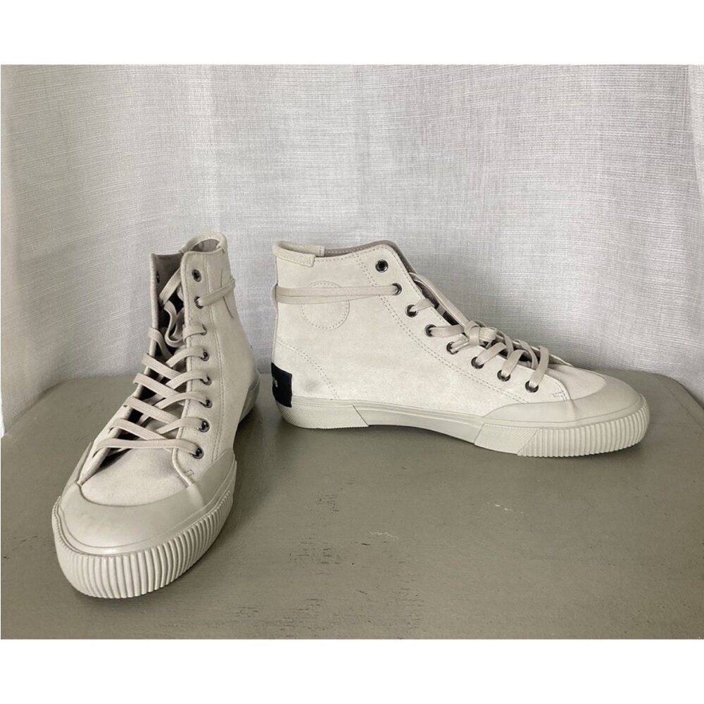 All Saints Off-White High-Top Sneakers
